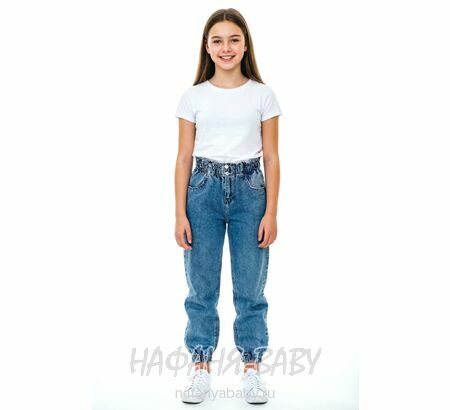 Джинсы подростковые ELEYSA Jeans арт: 6057, 13-16 лет, цвет синий, оптом Турция