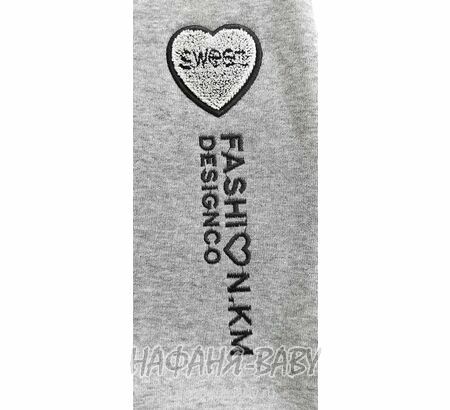 Зимние брюки на флисе XING арт: 607, 10-15 лет, цвет серый меланж, оптом Китай (Пекин)