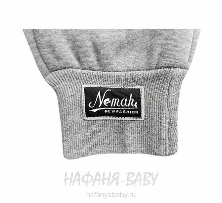 Зимние брюки на флисе XING арт: 607, 10-15 лет, цвет серый меланж, оптом Китай (Пекин)