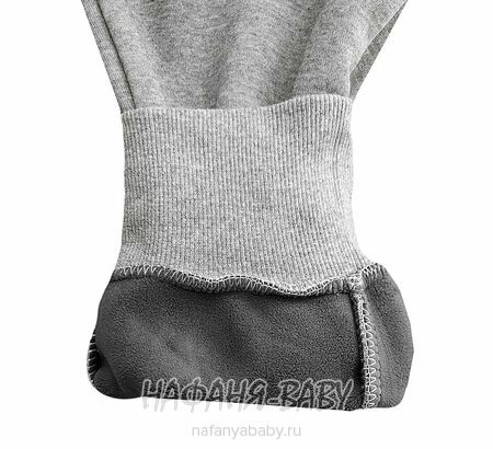 Зимние брюки на флисе XING арт: 607, 10-15 лет, цвет серый меланж, оптом Китай (Пекин)