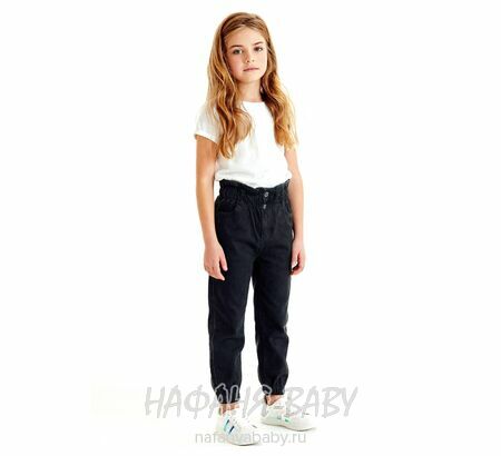 Джинсы детские ELEYSA Jeans арт:  6100 для девочки 3-7 лет, цвет черный, оптом Турция