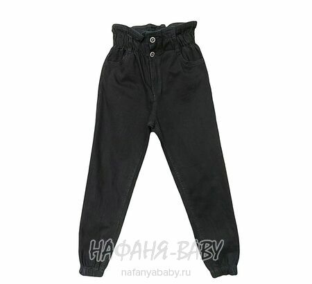 Джинсы подростковые ELEYSA Jeans арт: 6102 для девочки 13-16 лет, цвет черный, оптом Турция