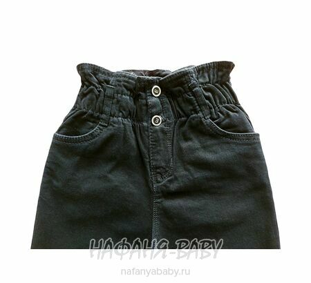 Джинсы подростковые ELEYSA Jeans арт:  6101 для девочки 8-12 лет, цвет черный, оптом Турция