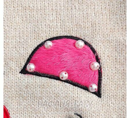 Детский вязаный джемпер WII BERY, купить в интернет магазине Нафаня. арт: 6100 цвет бежевый