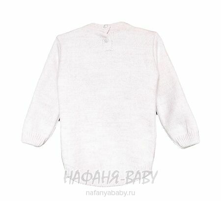 Детский вязаный джемпер WII BERY, купить в интернет магазине Нафаня. арт: 6100 цвет молочный с розовым оттенком