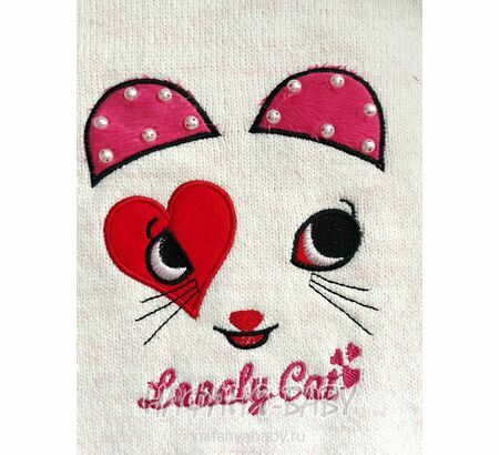 Детский вязаный джемпер WII BERY, купить в интернет магазине Нафаня. арт: 6100 цвет молочный с розовым оттенком