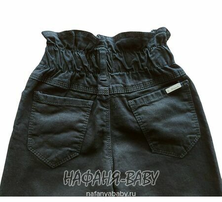 Джинсы подростковые ELEYSA Jeans арт: 6102 для девочки 13-16 лет, цвет черный, оптом Турция