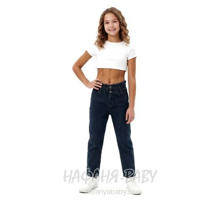 Купить джинсы подростковые ELEYSA Jeans арт: 6137, 13-16 лет, цвет черный, оптом Турция
