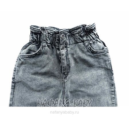 Джинсы подростковые ELEYSA Jeans арт: 61422, 13-16 лет, цвет черный, оптом Турция