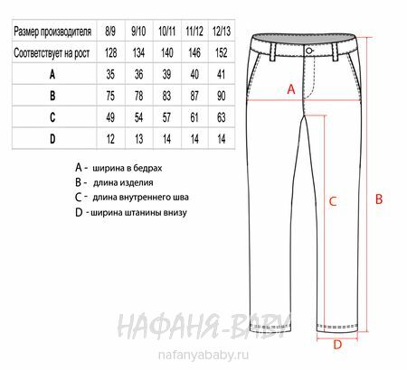 Джинсы подростковые ELEYSA Jeans арт: 61412, 8-12 лет, цвет черный, оптом Турция