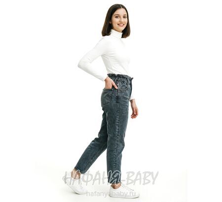 Джинсы подростковые ELEYSA Jeans арт: 61422, 13-16 лет, цвет черный, оптом Турция