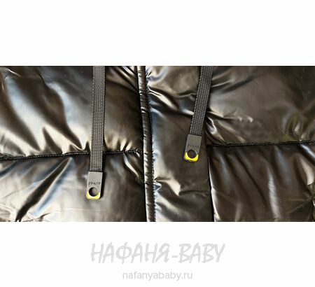 Зимняя удлиненная куртка  YIKAI арт: 622, 5-9 лет, цвет черный, оптом Китай (Пекин)