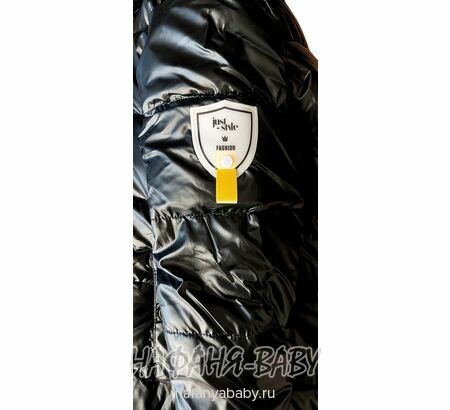 Зимняя удлиненная куртка  YIKAI арт: 622, 5-9 лет, цвет черный, оптом Китай (Пекин)