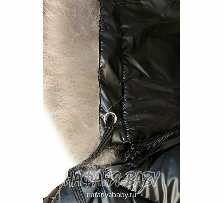 Зимняя удлиненная куртка  YIKAI арт: 622, 5-9 лет, цвет черный, оптом Китай (Пекин)