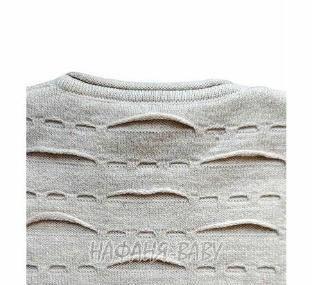 Подростковый вязанный джемпер C.R.P. арт: 6235, 10-15 лет, цвет бежевый, оптом Турция