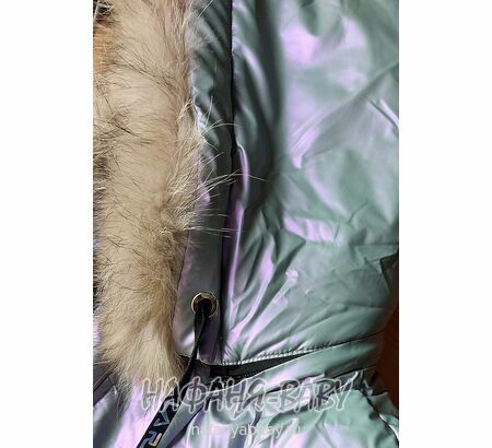 Зимняя удлиненная куртка  YIKAI, купить в интернет магазине Нафаня. арт: 626, цвет серо-голубой