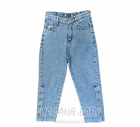 Джинсы ELEYSA Jeans арт: 63462 для девочки от 8 до 12 лет, цвет синий, оптом Турция