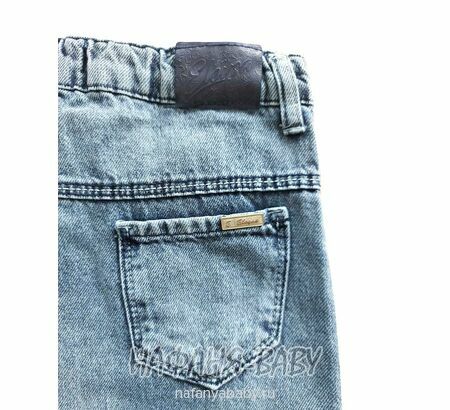 Джинсы подростковые ELEYSA Jeans арт: 63472 для девочки 13-16 лет, цвет синий, оптом Турция