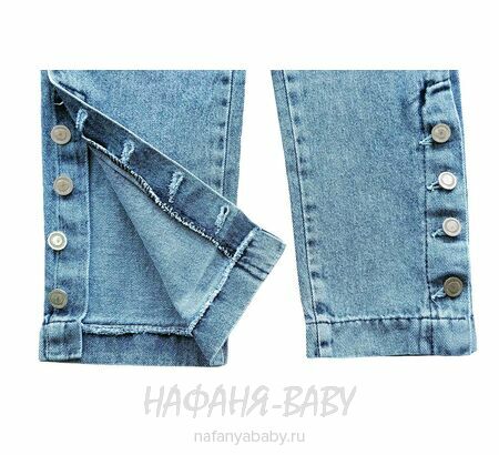 Джинсы подростковые ELEYSA Jeans арт: 63472 для девочки 13-16 лет, цвет синий, оптом Турция