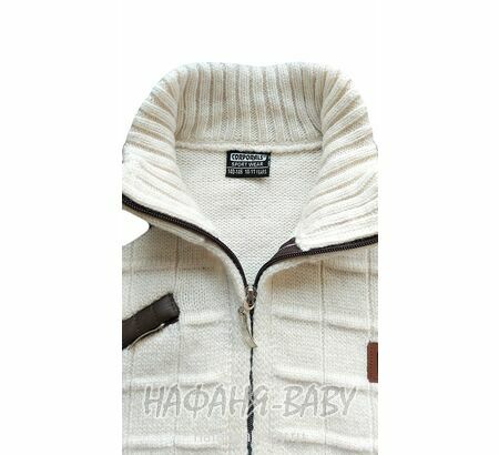 Подростковый джемпер на замочке Corporals арт: 6420, 10-15 лет, цвет кремовый, оптом Турция