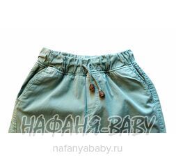 Подростковые летние брюки TATI Jeans арт: 6488, 8-12 лет, цвет дымчато-зеленый хаки, оптом Турция