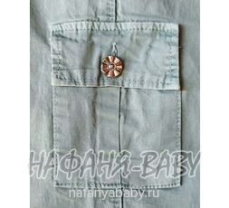 Подростковые летние брюки TATI Jeans арт: 6488, 8-12 лет, цвет дымчато-зеленый хаки, оптом Турция