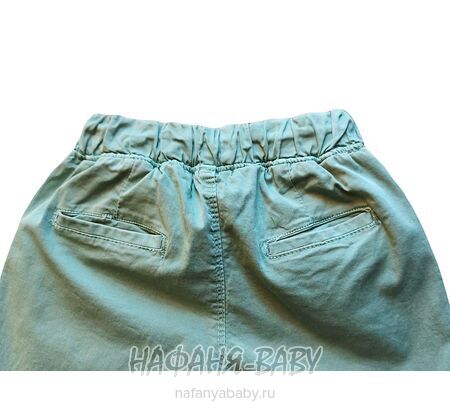 Подростковые летние брюки TATI Jeans арт: 6488, 8-12 лет, цвет дымчато-зеленый хаки, оптом Турция