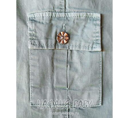 Подростковые летние брюки TATI Jeans арт: 6488, 8-12 лет, цвет дымчато-зеленый хаки, оптом Турция