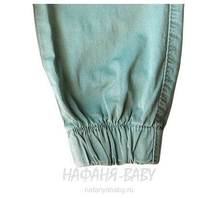 Подростковые летние брюки TATI Jeans арт: 6488, 8-12 лет, цвет дымчато-зеленый хаки, оптом Турция