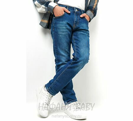 Подростковые джинсы TATI Jeans арт: 6606, 9-12 лет, цвет синий, оптом Турция