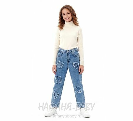Джинсы ELEYSA Jeans арт: 66372 для девочки 12-17 лет, цвет синий, поштучно Турция