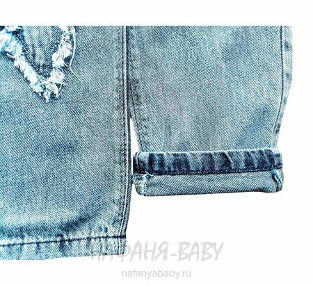 Джинсы ELEYSA Jeans арт: 66372 для девочки 13-16 лет, цвет синий, оптом Турция