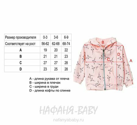 Комплект для новорожденных ELCI арт. 6802 на девочку от 3 до 9 мес, цвет розовый, оптом Турция