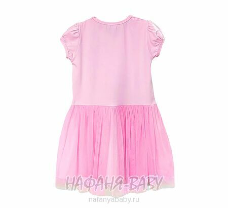 Платье трикотажное POP FASHION GIRLS арт: 6825, от 2 до 6 лет, цвет розовый, оптом Турция