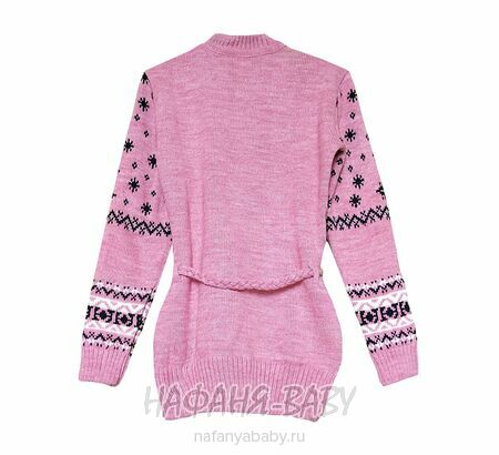 Вязаный джемпер - туника SEREN gul, купить в интернет магазине Нафаня. арт: 7003, цвет розовый