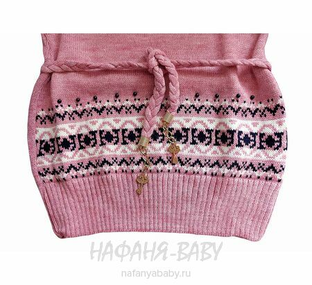 Вязаный джемпер - туника SEREN gul, купить в интернет магазине Нафаня. арт: 7003, цвет розовый