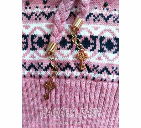 Вязаный джемпер - туника SEREN gul, купить в интернет магазине Нафаня. арт: 7003, цвет розовый