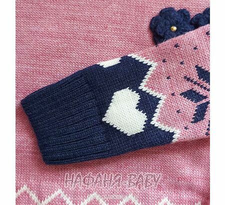 Вязаный джемпер - туника SEREN gul, купить в интернет магазине Нафаня. арт: 7011 цвет чайная роза.