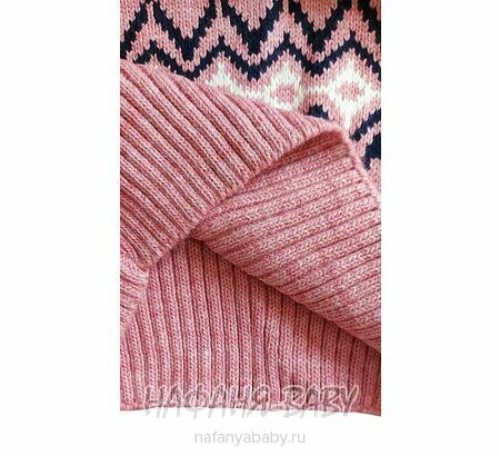 Вязаный джемпер - туника SEREN gul арт: 7031, 5-9 лет, 10-15 лет, цвет чайная роза, оптом Турция