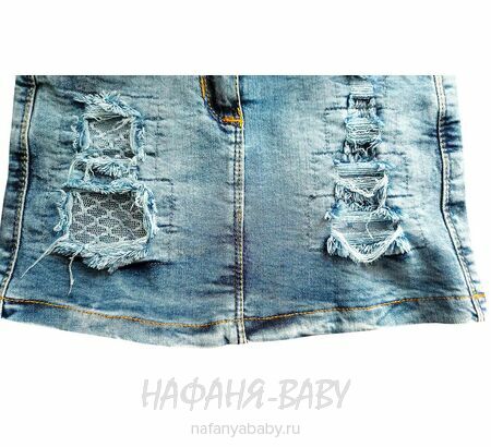 Детская джинсовая юбка ELEYSA (Турция), арт: 7045, 5-6 лет, цвет голубой | Купить в интернет-магазине Нафаня