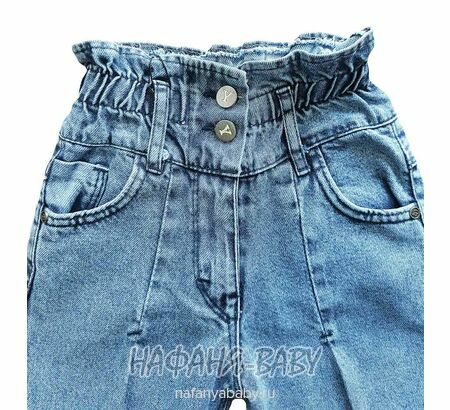 Джинсы YAVRUCAK Jeans арт: 8204 для девочки 8-12 лет, цвет синий, оптом Турция
