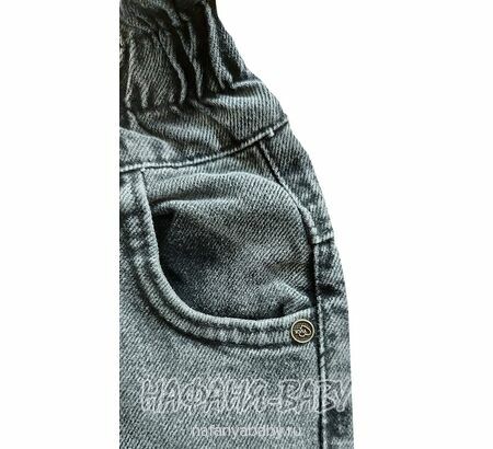 Джинсы YAVRUCAK Jeans арт: 7205 для девочки от 3 до 7 лет, цвет черный, оптом Турция