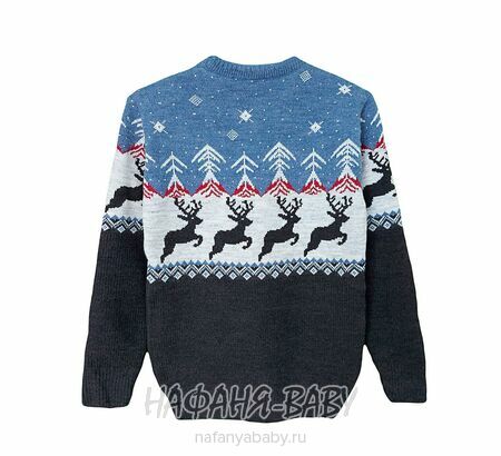 Вязаный джемпер CORPORALS, купить в интернет магазине Нафаня. арт: 7575 цвет темно-серый с синим.