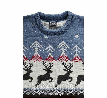 Вязаный джемпер CORPORALS, купить в интернет магазине Нафаня. арт: 7575 цвет темно-серый с синим.