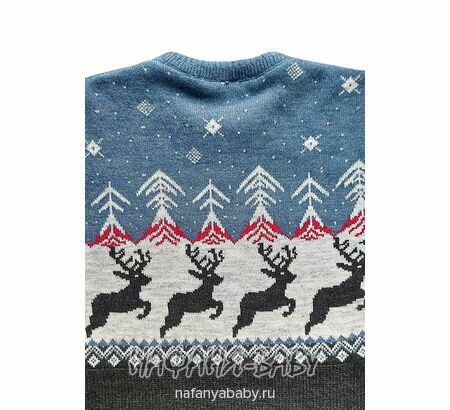 Вязаный джемпер CORPORALS, купить в интернет магазине Нафаня. арт: 7575 цвет темно-серый с синим.