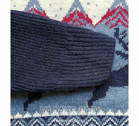 Вязаный джемпер CORPORALS арт: 7575, 10-15 лет, цвет серый с темно-синим, оптом Турция