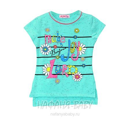 Детская футболка, артикул 3532 LILY Kids арт: 3532, 5-9 лет, 1-4 года, цвет малиновый меланж, оптом Турция
