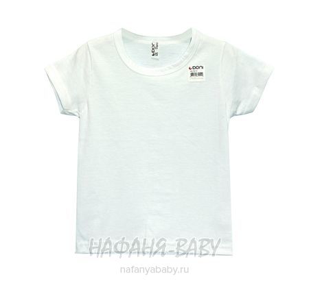 Детская белая футболка DONI арт: 79113 4-5, 5-9 лет, оптом Турция