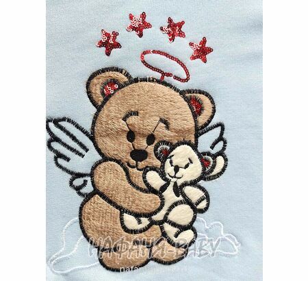 Свитшот для девочки NARMINI: утепленный футер 3 нитки, арт: 8016, 2-8 лет, цвет голубой, Турция