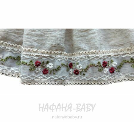 Нарядное платье A.Y.D. арт: 803, 1-4 года, цвет бежевый меланж, оптом Турция